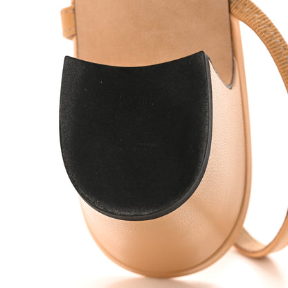 Chanel Lambskin Grosgrain Cap Toe CC Slingback Pumps 39 Beige Black 9 of 12