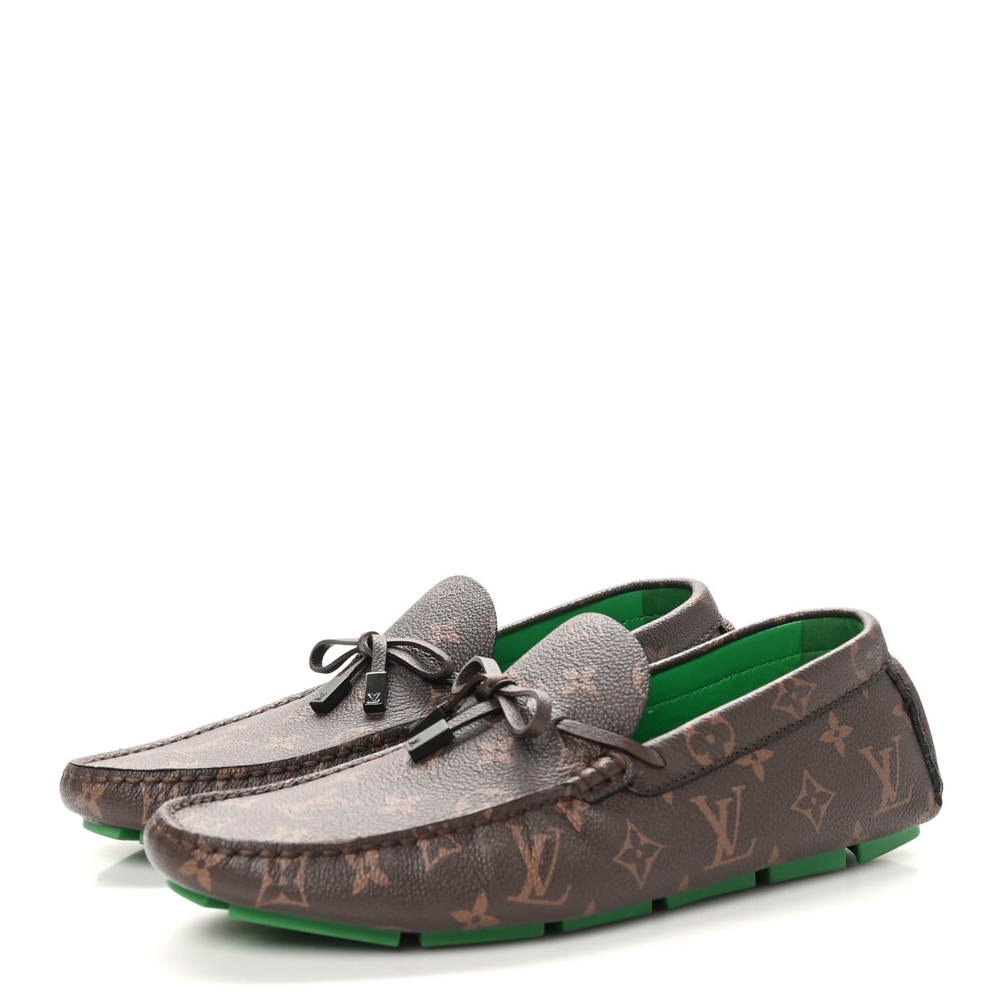 Monogram LV Driver Moccasin Loafers 8 Macassar