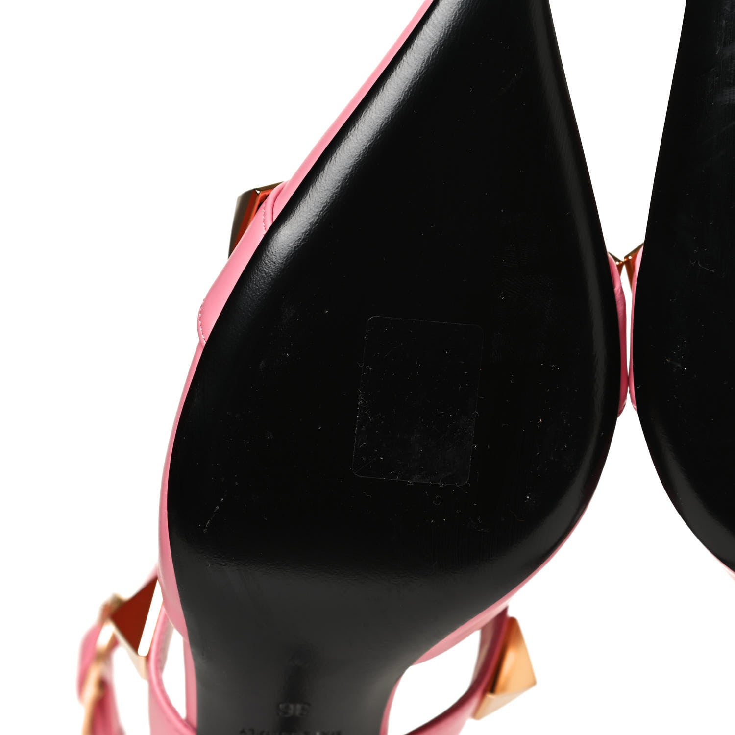 Valentino Garavani Calfskin Roman Stud Ankle Strap 80mm Pumps 36 Flamingo Pink 8 of 14
