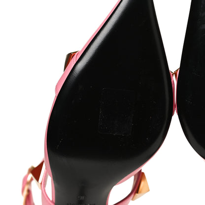 Valentino Garavani Calfskin Roman Stud Ankle Strap 80mm Pumps 36 Flamingo Pink 8 of 14