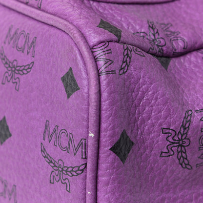 MCM Visetos Medium Sprinkle Stud Stark Backpack Purple 15 of 16