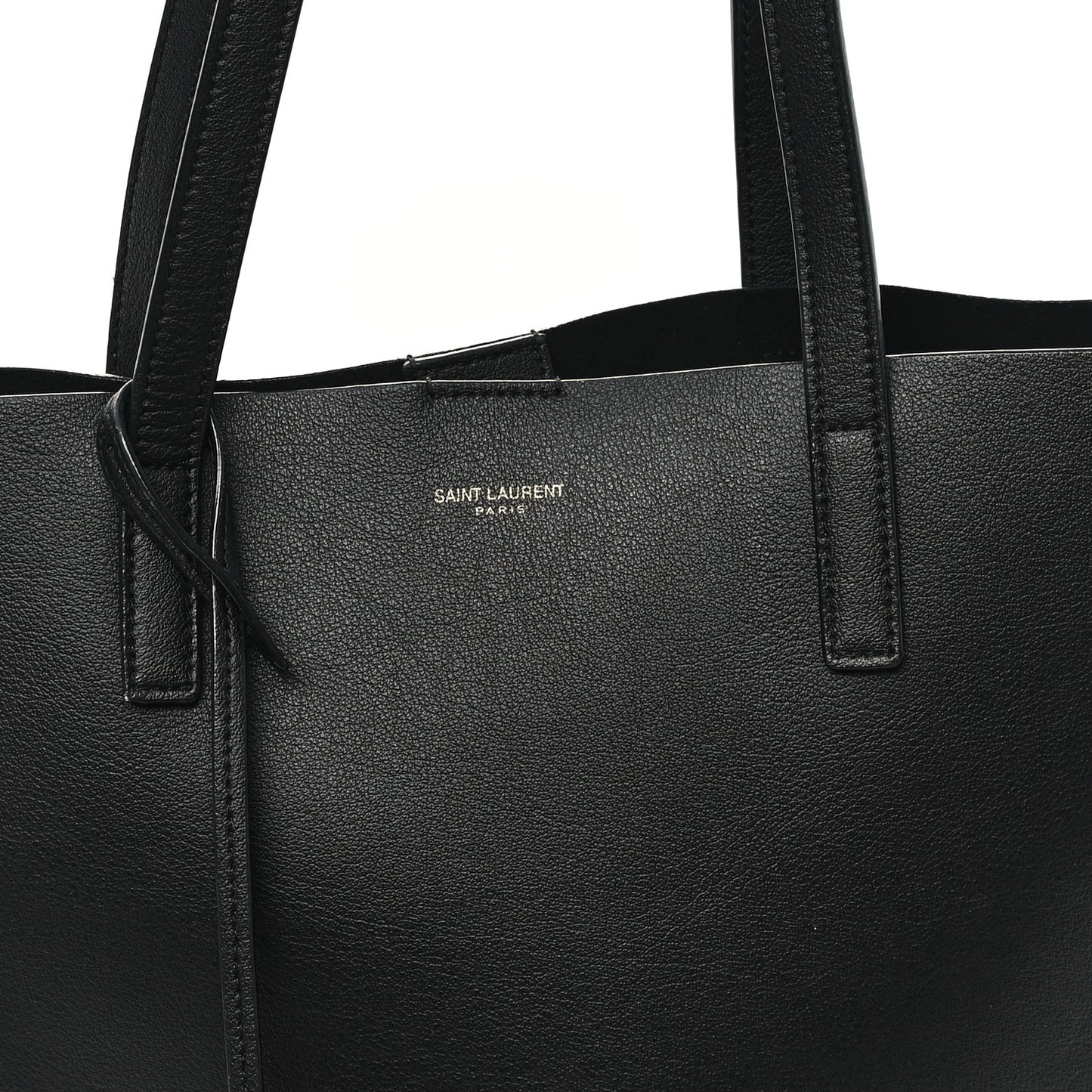 Calfskin North-South Shopping Tote Black