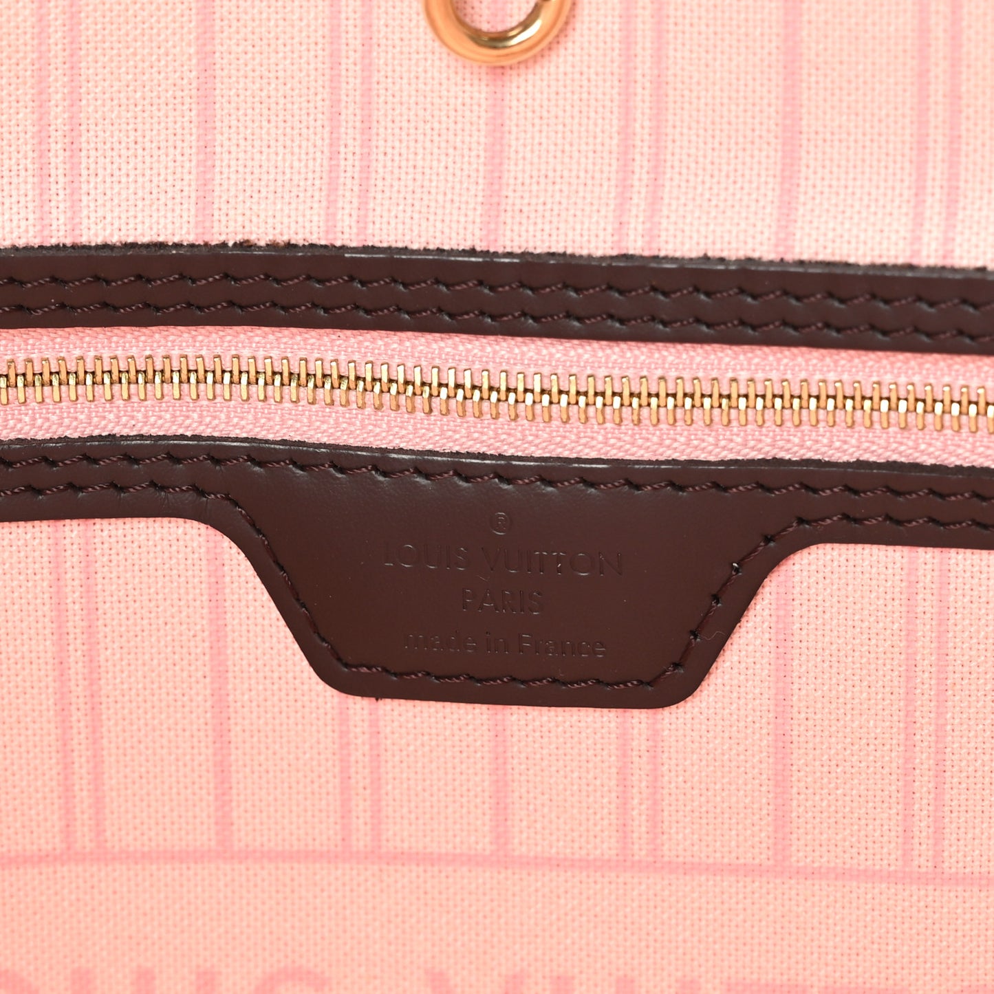 Damier Ebene Neo Neverfull MM Rose Ballerine