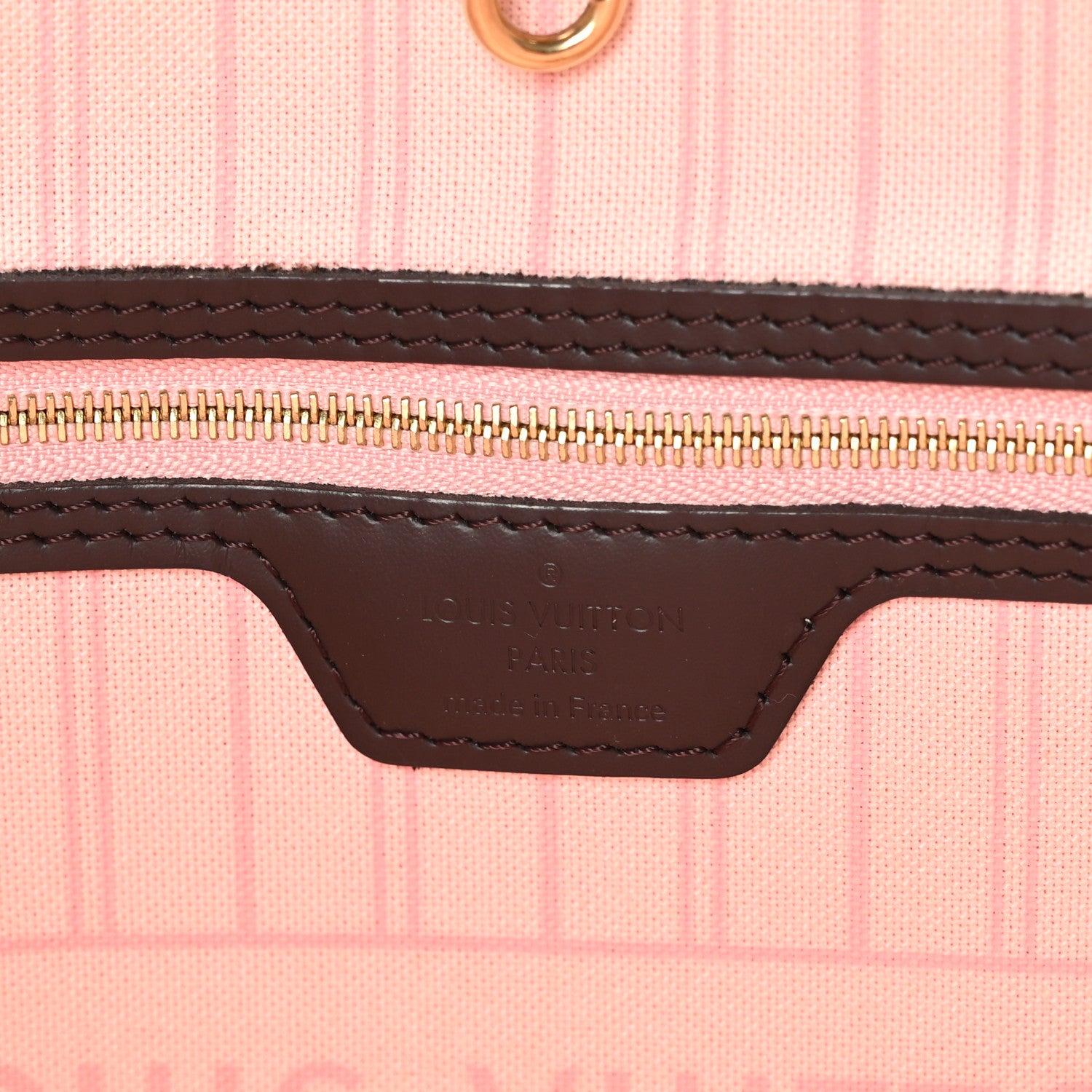 Louis Vuitton Damier Ebene Neo Neverfull MM Rose Ballerine 7 of 10