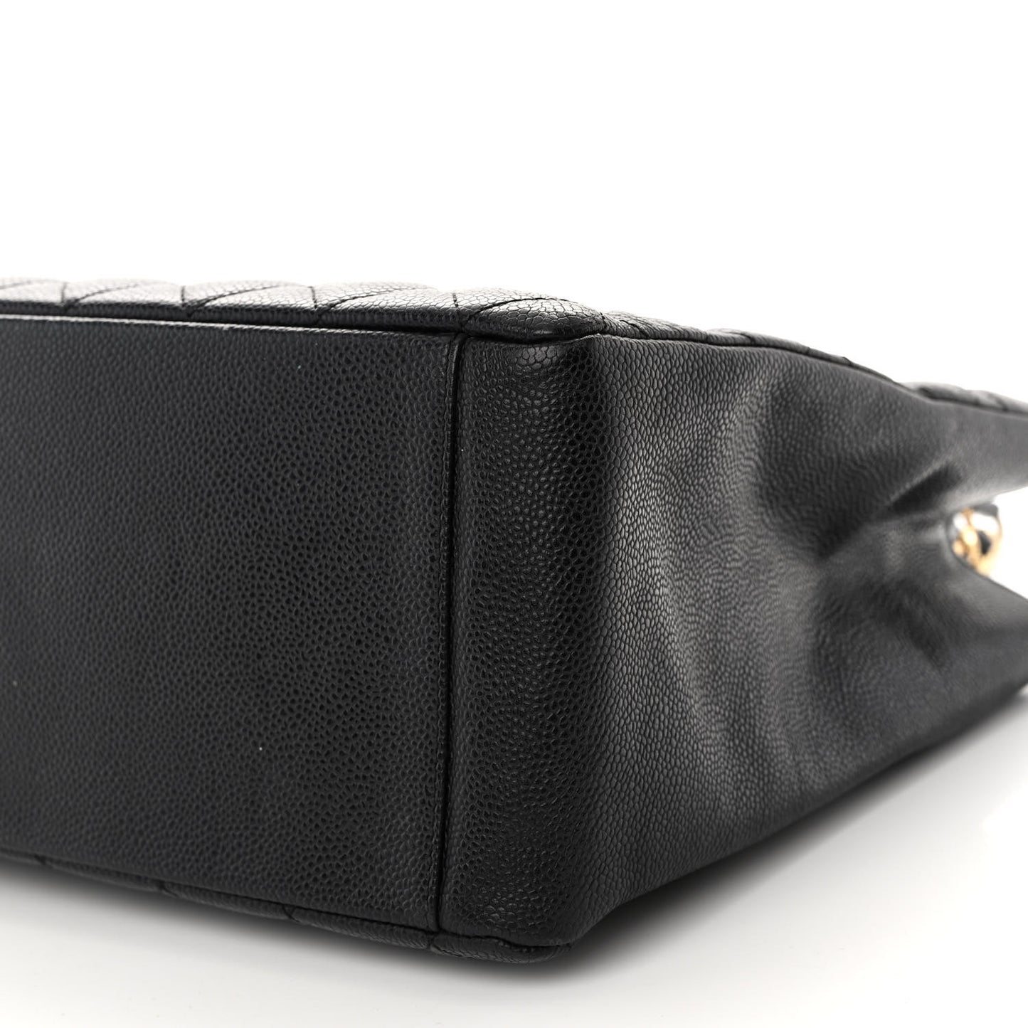 Caviar Quilted Grand Shopping Tote GST Black