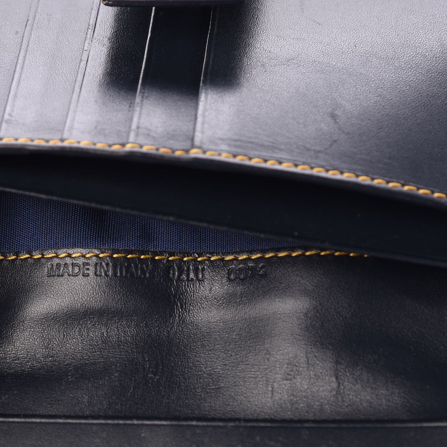 Monogram Saddle Wallet Navy