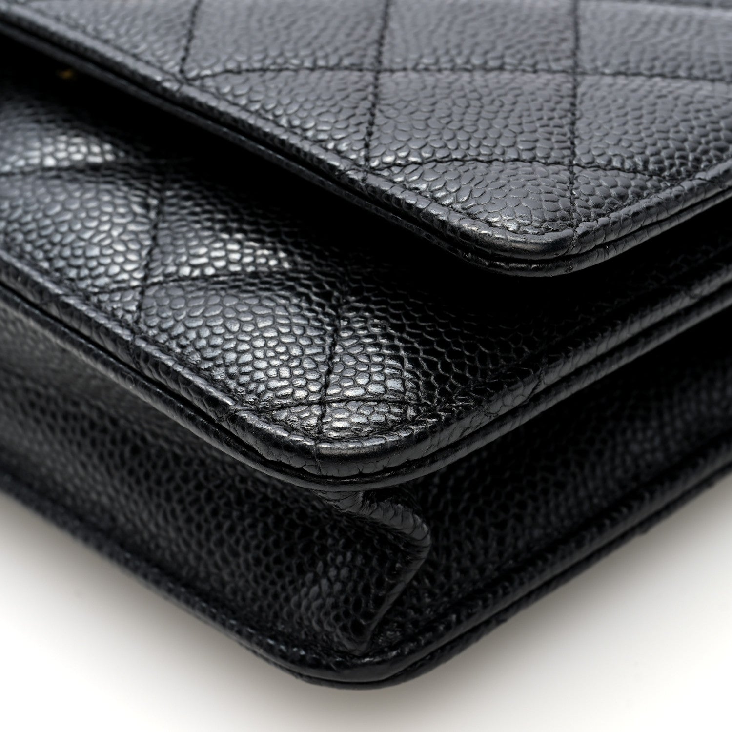 Chanel Caviar Quilted Wallet On Chain WOC Black 10 of 10
