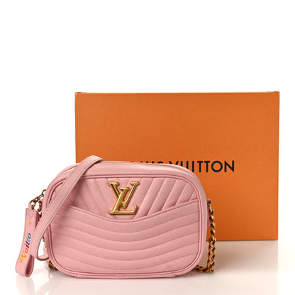 Louis Vuitton LOUIS VUITTON Calfskin New Wave Camera Bag Smoothie Pink 13 of 13