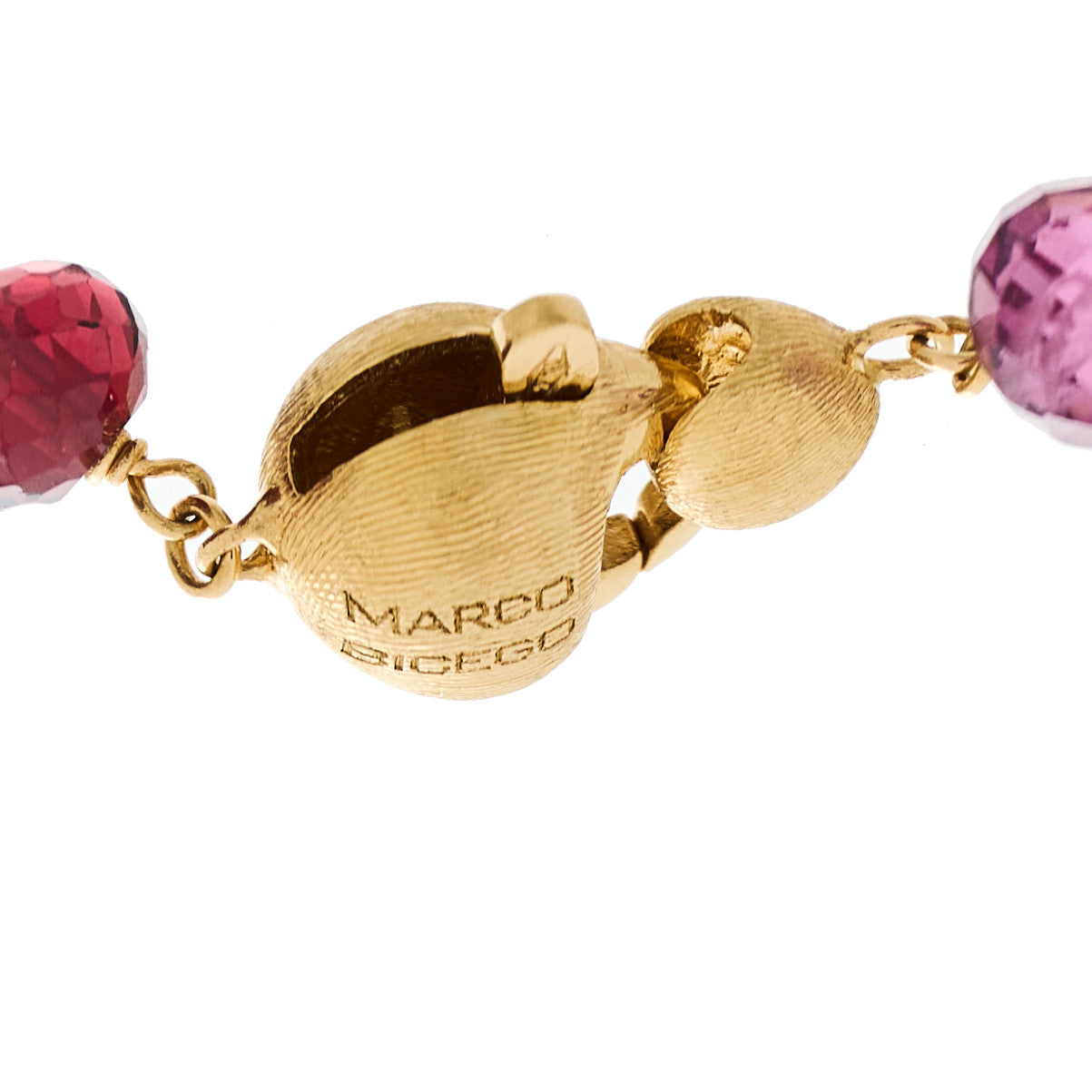 18K Yellow Gold Multi Gemstone Africa Single Strand Bracelet
