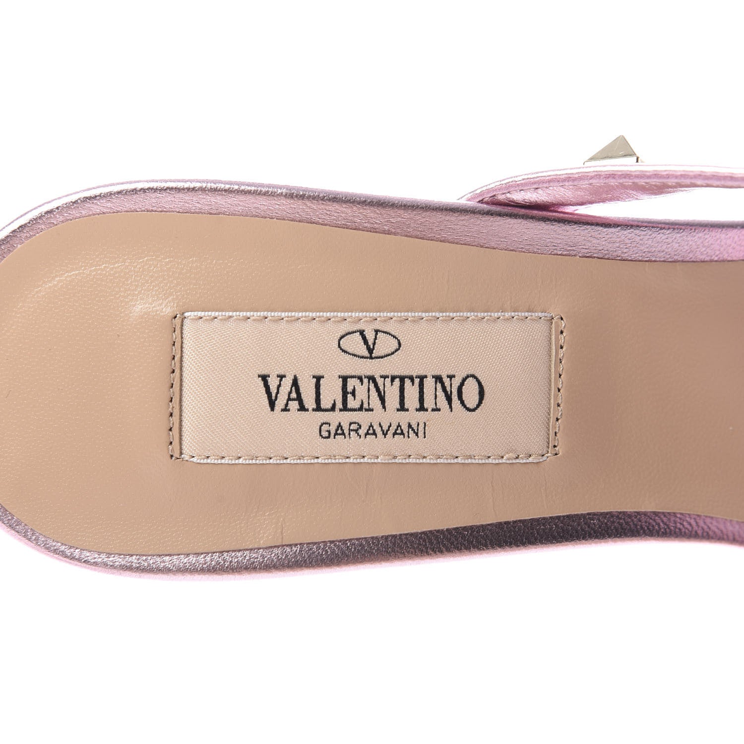 Valentino Garavani Metallic Nappa Rockstud 60mm Slide Sandals 36.5 Giacinto 7 of 10