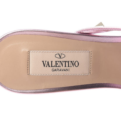 Valentino Garavani Metallic Nappa Rockstud 60mm Slide Sandals 36.5 Giacinto 7 of 10