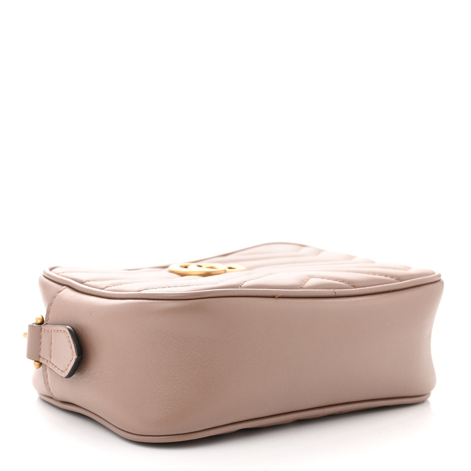 Gucci Calfskin Matelasse Mini GG Marmont Chain Shoulder Bag Porcelain Rose 4 of 14