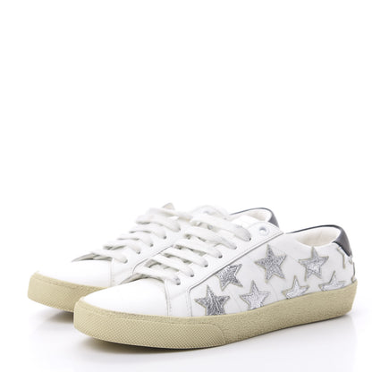 Saint Laurent Nappa Star Court Sneakers 36.5 Off White 3 of 12