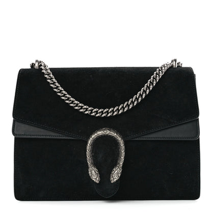 Gucci Suede Medium Dionysus Shoulder Bag Black 1 of 12