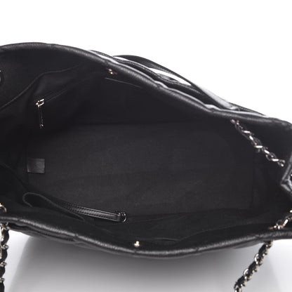 Chanel Caviar Quilted CC Timeless Soft Tote Black 5 of 7