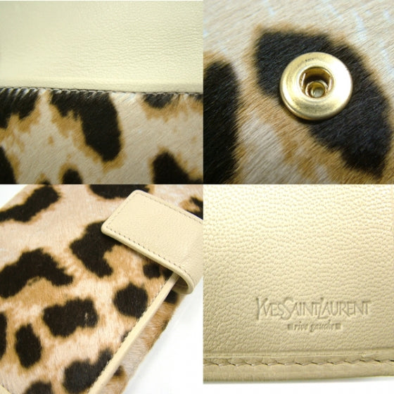 Pony Hair Leopard Wallet