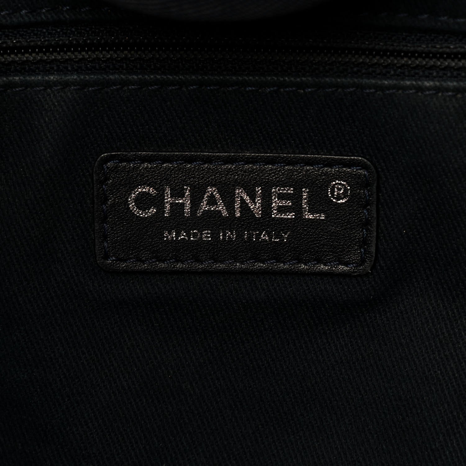Chanel Denim Large Deauville Tote Dark Blue 6 of 15