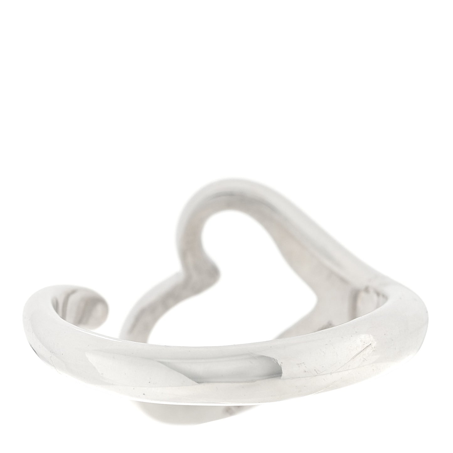 Sterling Silver Elsa Peretti Open Heart Ring 56 7.75