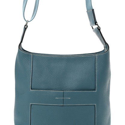 Hermes Taurillon Clemence Sac Good News PM Bleu Jean 8 of 11