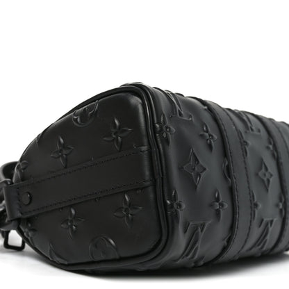 Louis Vuitton Monogram Seal Keepall XS Black 8 of 10