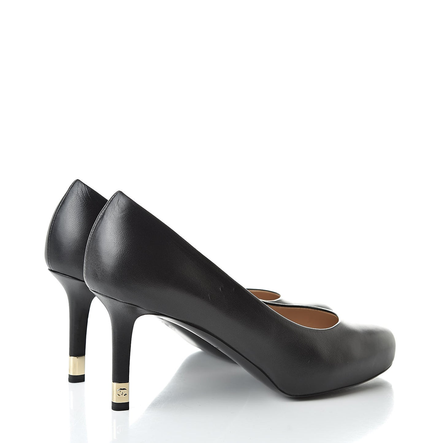 Lambskin CC Pumps 37 Black