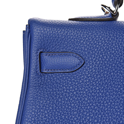 Hermes Togo Kelly Retourne 35 Bleu Electrique 18 of 42