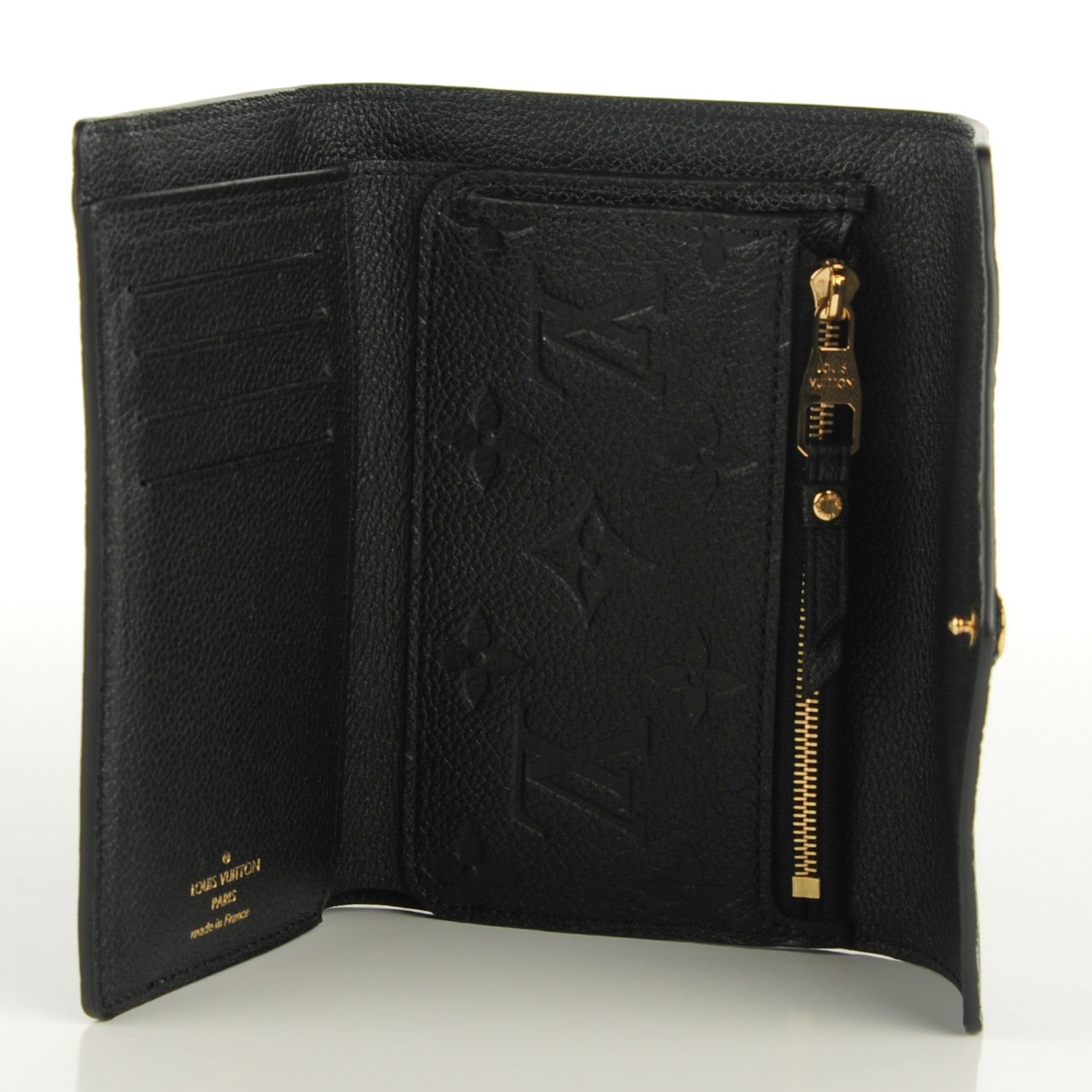 Louis Vuitton Empreinte Compact Curieuse Wallet Black 5 of 7