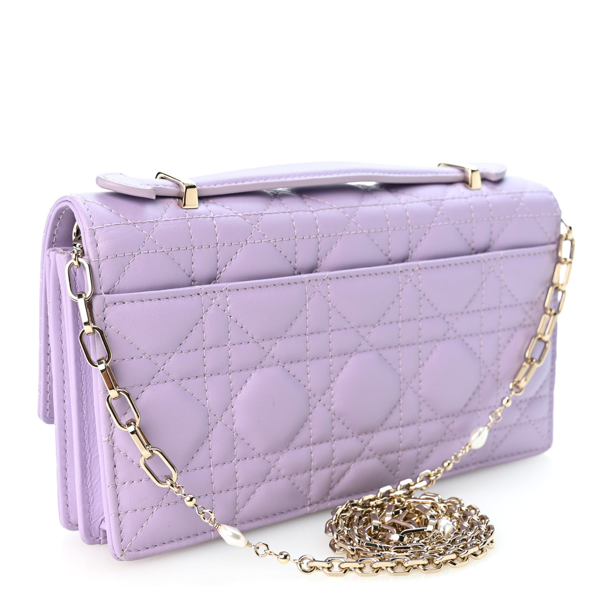 Christian Dior Lambskin Cannage Mini My Dior Bag Lilac 3 of 10