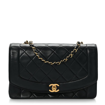 Chanel Lambskin Quilted Medium Single Flap Black 1 of 9