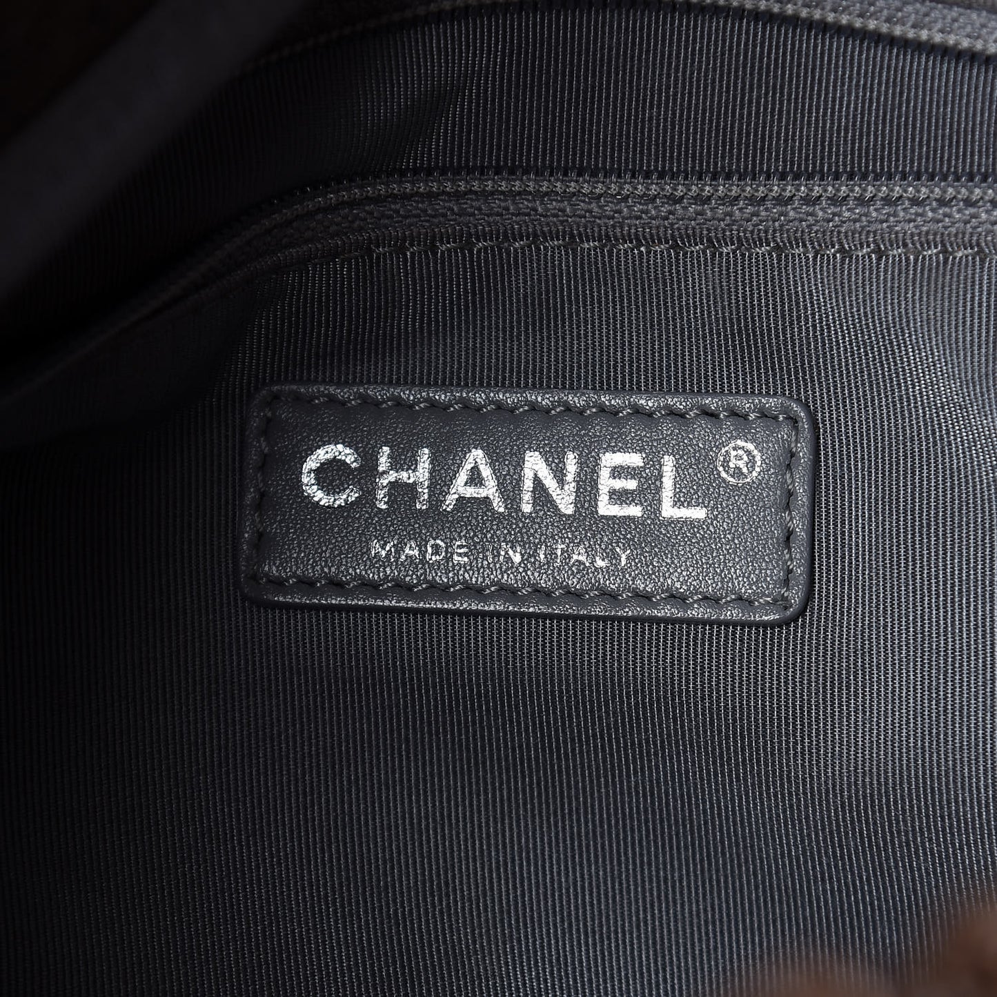 Grained Calfskin Quilted Maxi Elastic Flap Brown
