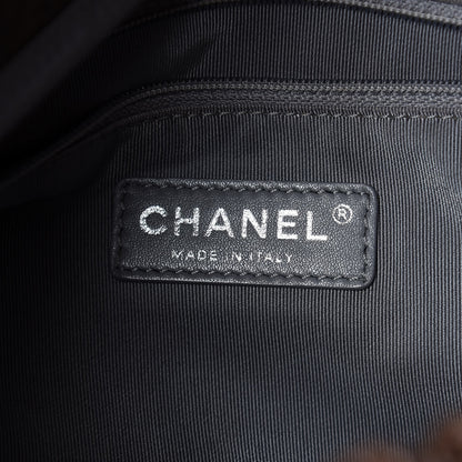 Chanel Grained Calfskin Quilted Maxi Elastic Flap Brown 6 of 10