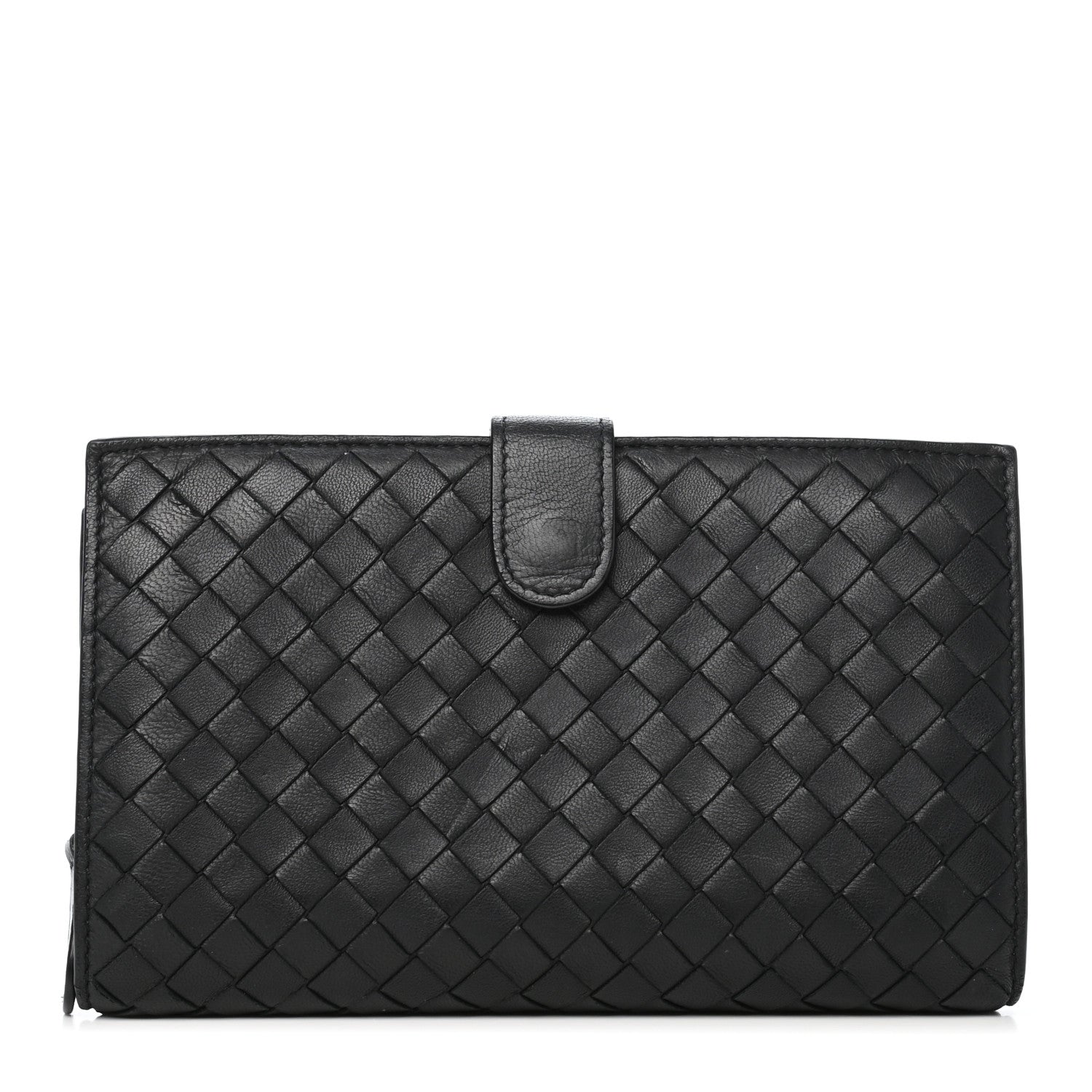 Bottega Veneta Nappa Intrecciato Continental Wallet Black 1 of 7