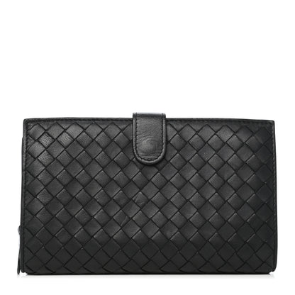 Bottega Veneta Nappa Intrecciato Continental Wallet Black 1 of 7