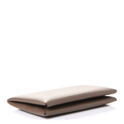 Hermes Epsom Calvi Card Case Etoupe 4 of 9