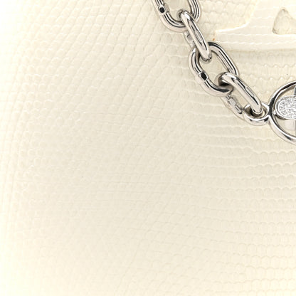 Louis Vuitton Taurillon Lizard Flower Chain Capucines Nano Ivory Sparkle 9 of 13