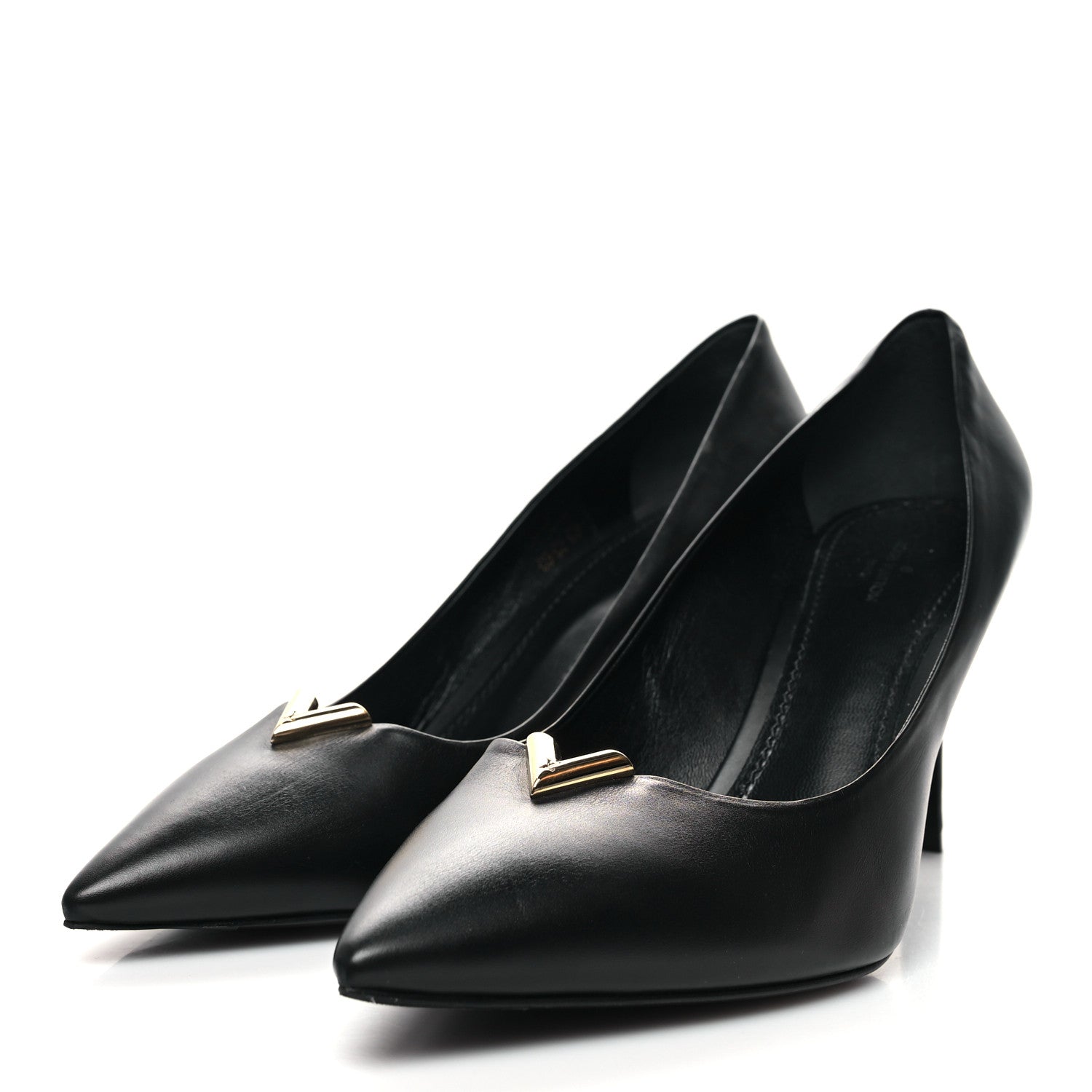 Louis Vuitton Calfskin Heartbreaker Pumps 41 Black 3 of 8