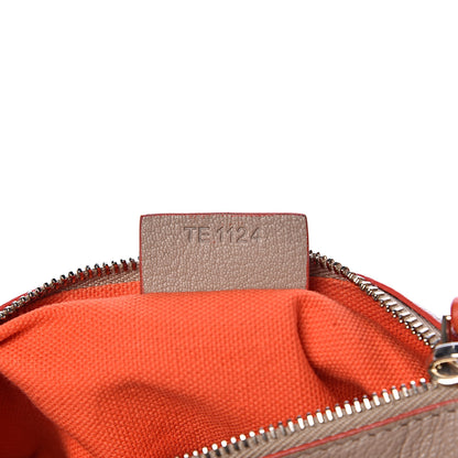 Givenchy Sugar Goatskin Tri-color Pandora Wristlet Taupe Black Orange 7 of 10