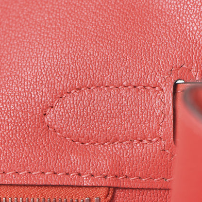 Hermes Taurillon Clemence Birkin 30 Rouge Pivoine 21 of 33
