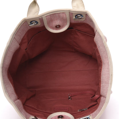Chanel Canvas Medium Deauville Tote Pink 5 of 15