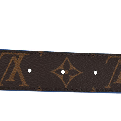 Louis Vuitton Calfskin Monogram 30mm LV Initiales Reversible Belt 85 34 Blue 5 of 6
