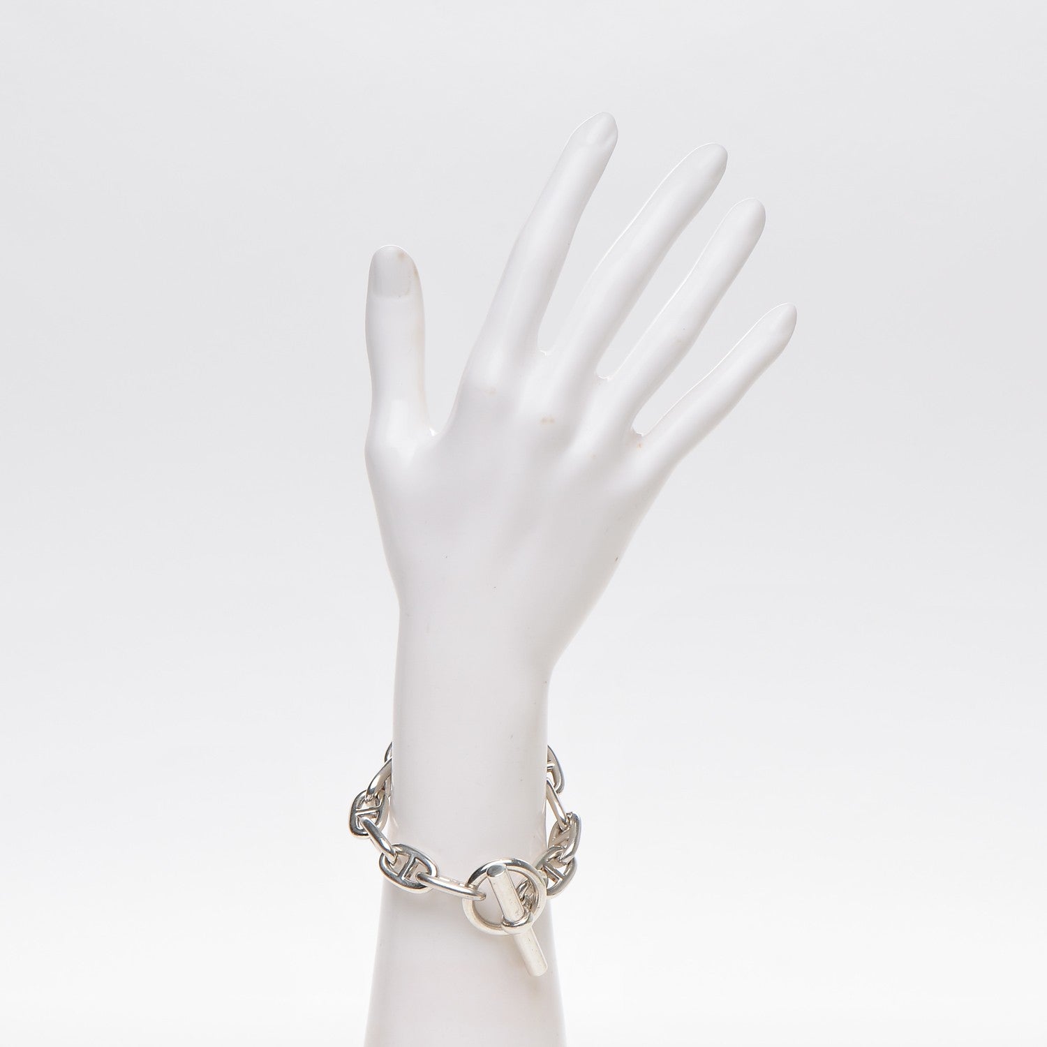 Hermes Sterling Silver GM Chaine d'Ancre Bracelet 14 2 of 6