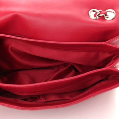Chanel Lambskin Quilted Jumbo Chanel 3 Flap Dark Pink 6 of 12