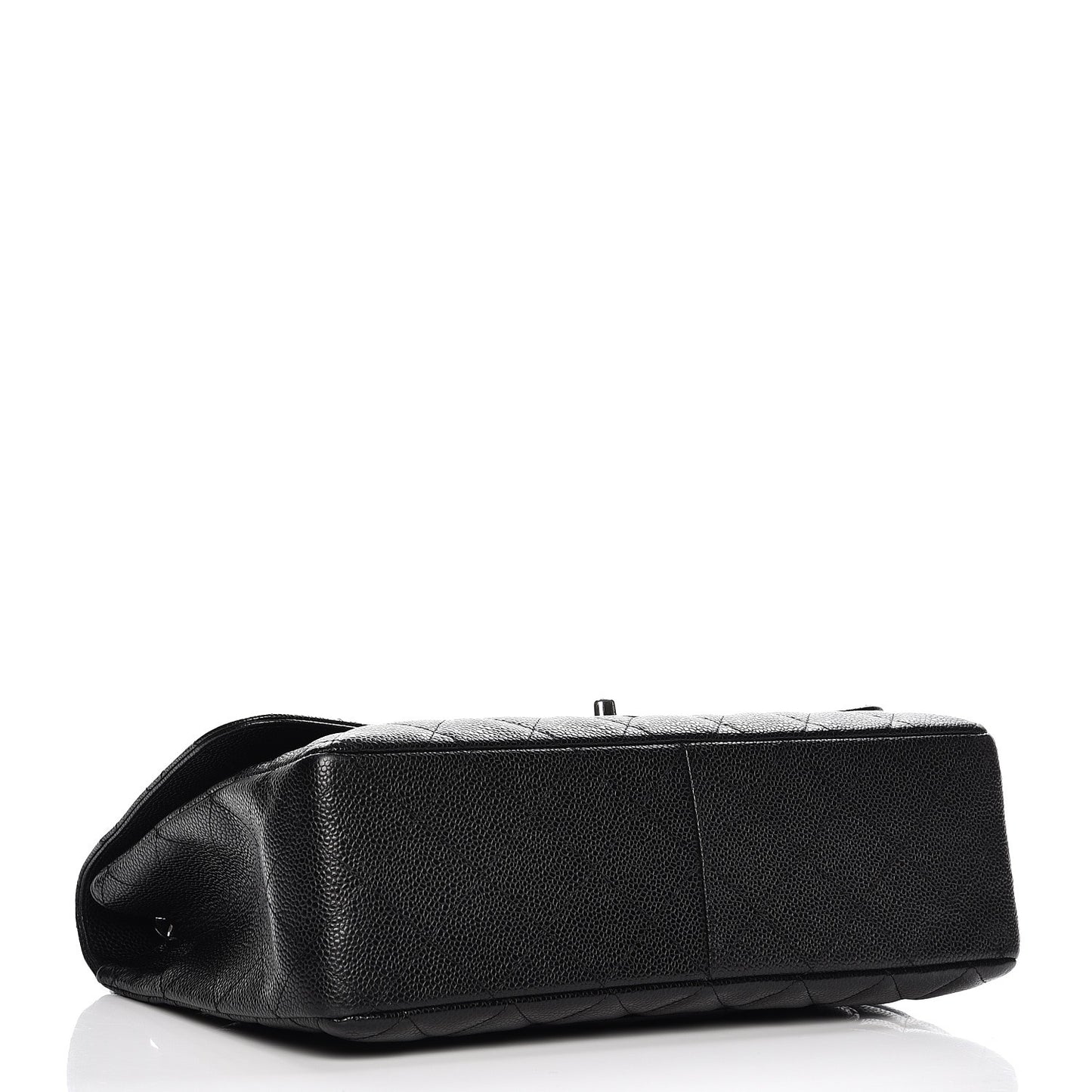 Caviar Quilted Jumbo Single Flap Black
