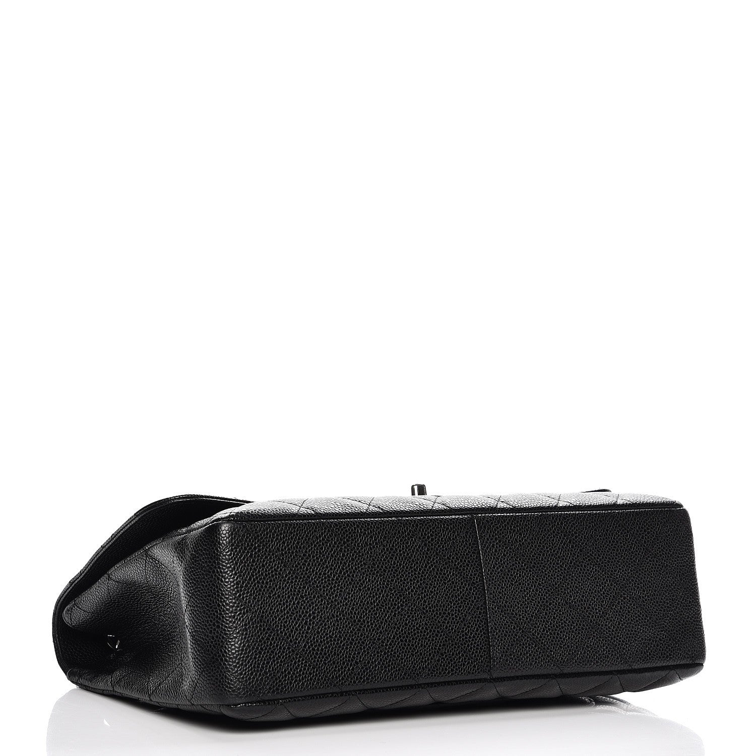 Chanel Caviar Quilted Jumbo Single Flap Black 4 of 11