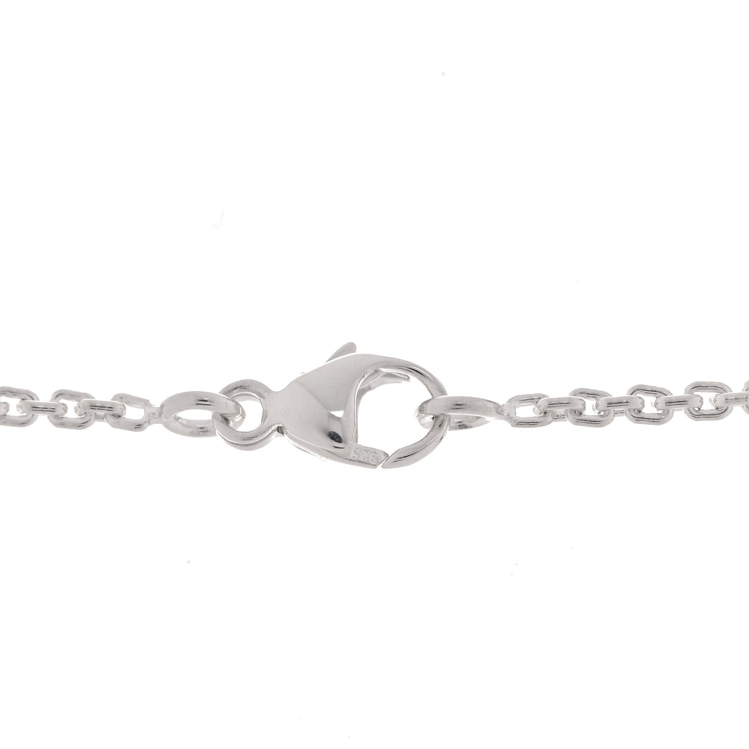 Louis Vuitton Sterling Silver Lockit Necklace 8 of 12