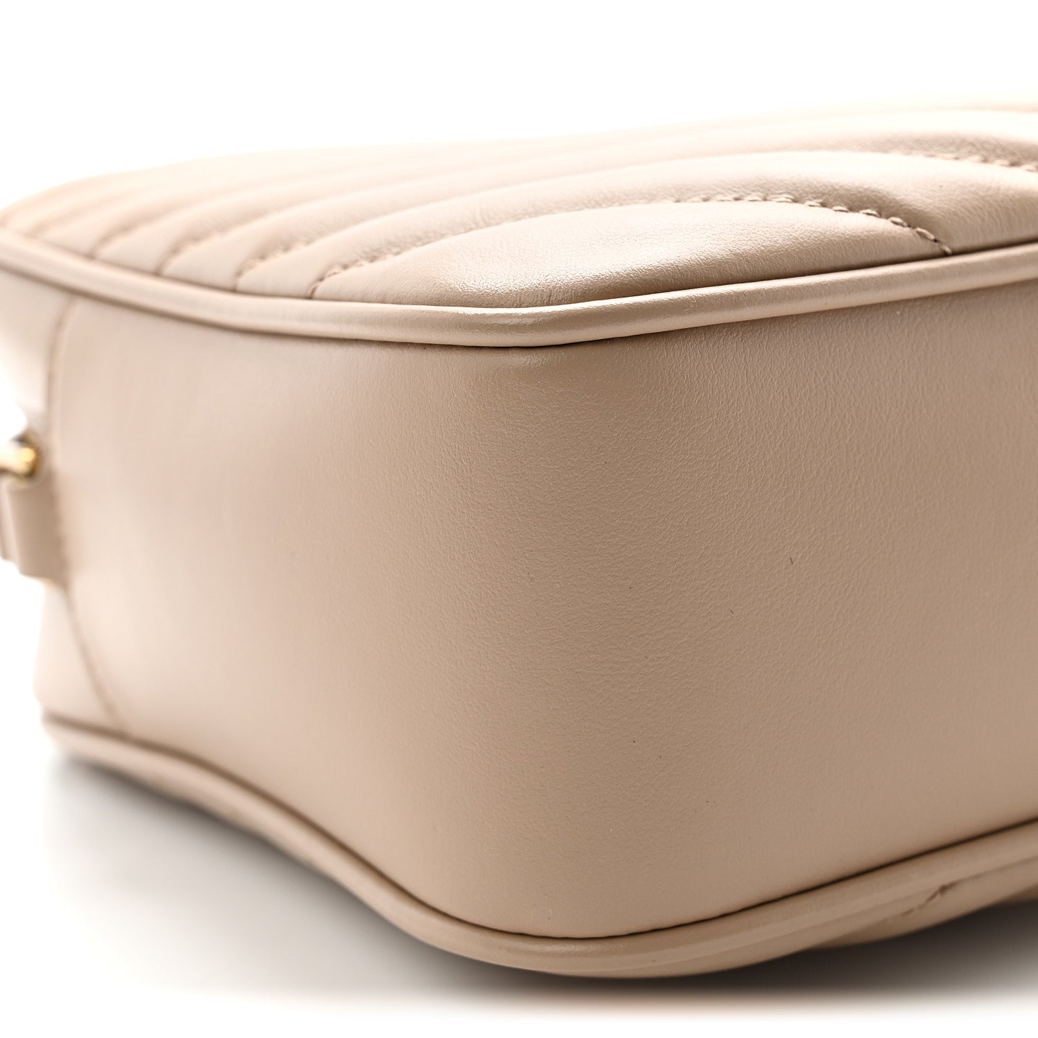 Saint Laurent Calfskin Matelasse Monogram Lou Camera Bag Dark Beige 9 of 10