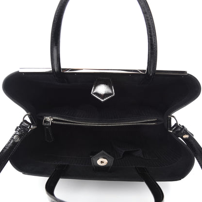 Fendi Patent Vitello Elite Regular 2Jours Tote Black 5 of 10