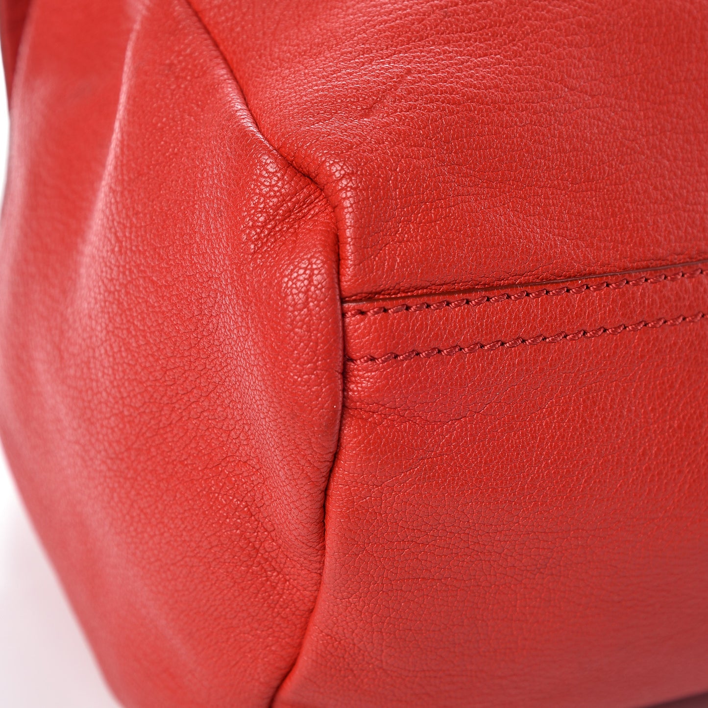Sugar Goatskin Small Pandora Medium Red