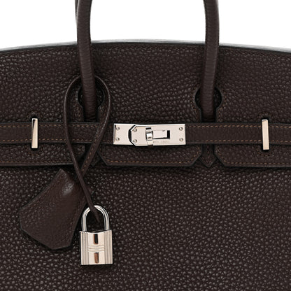 Hermes Togo Birkin 25 Chocolate 8 of 11