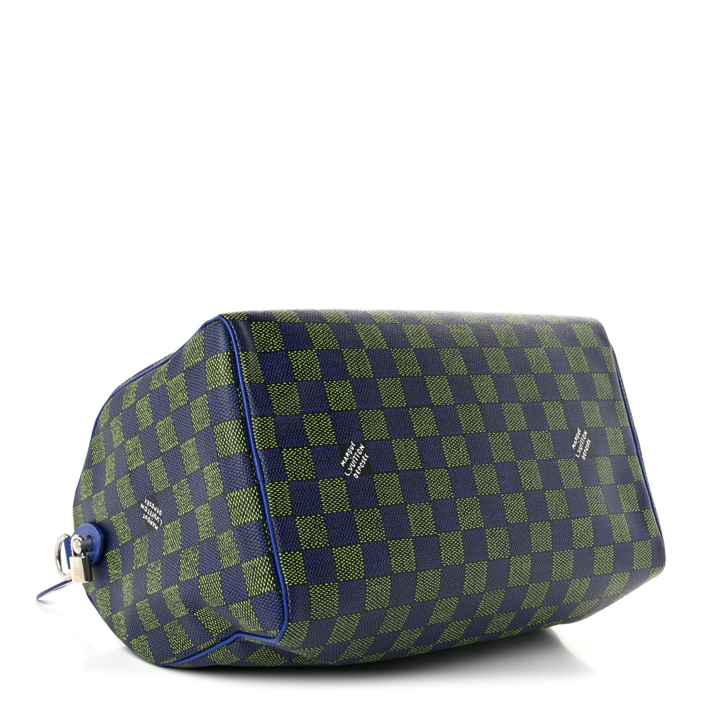 Damier Heritage Speedy Bandouliere 40 Blue Green